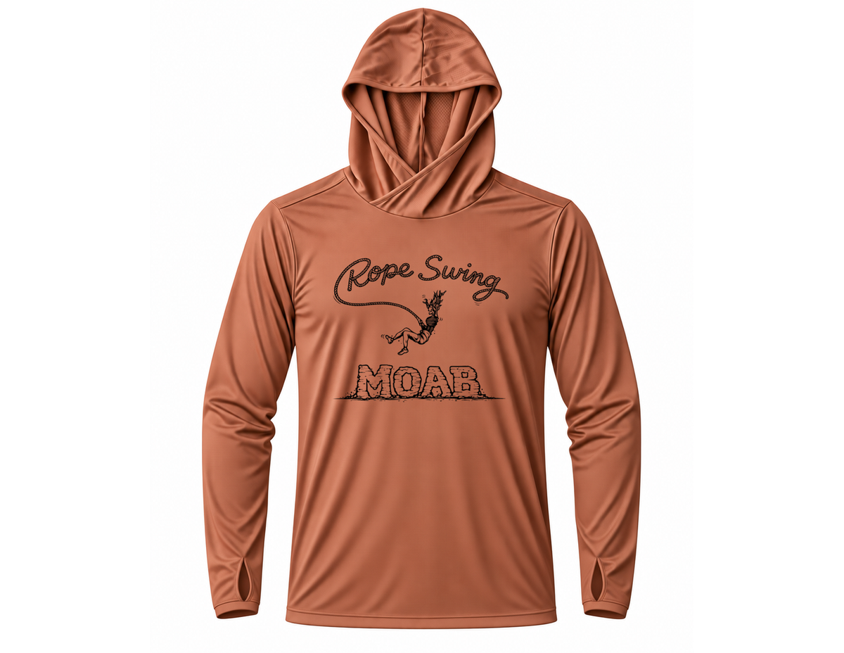 Rope Swing Moab Logo Sun Hoodie